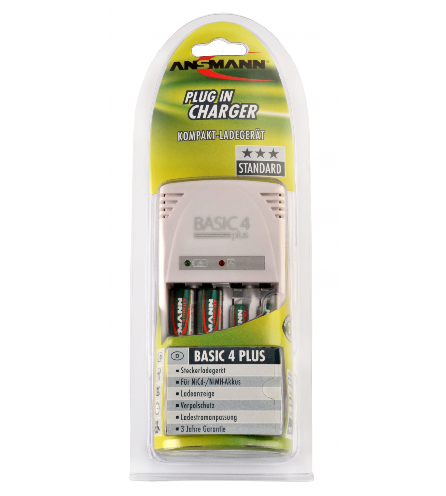 Chargeur Basic 4 pour AA rechargeable accus pour DTC caméras