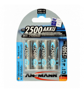 Accus rechargeables AA / 2500mAh NiMH - 4pcs