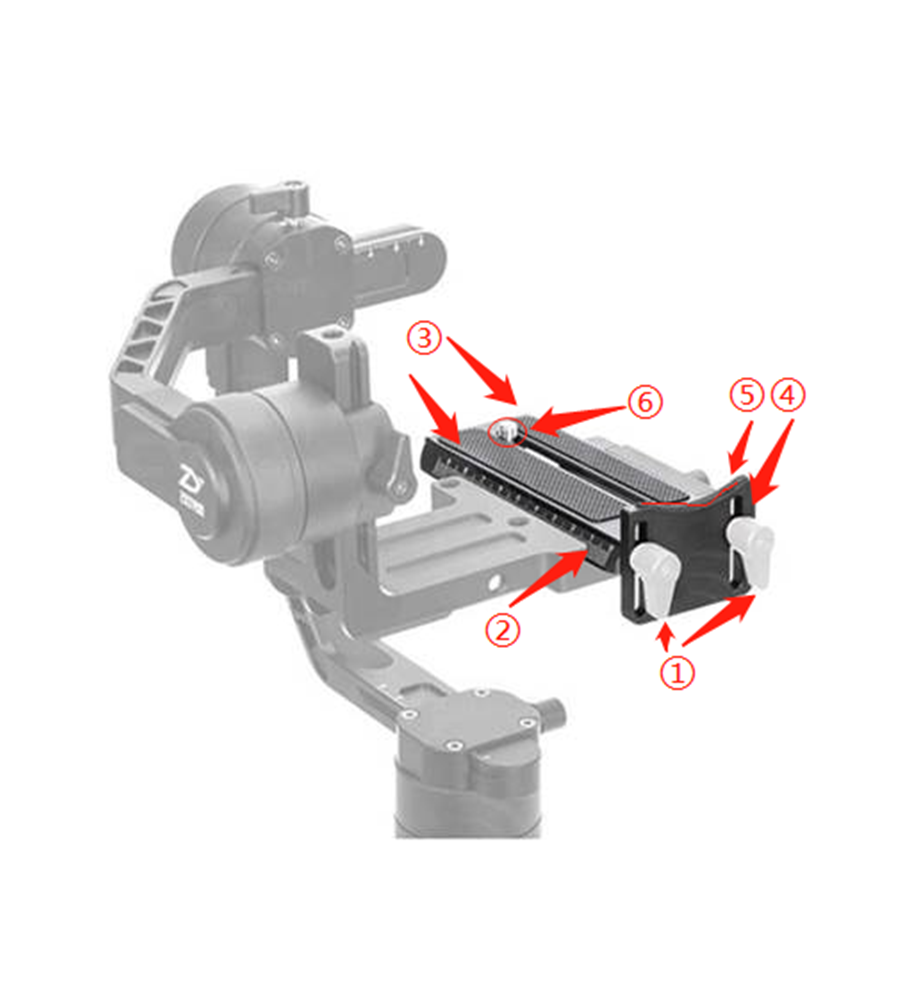 Schnellwechselplatte für Crane 2