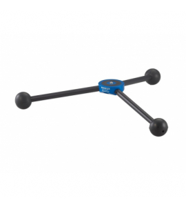 BasicPod blau, Tisch/Makro-Stativ mit 3 Mini-Makrobeinen 15cm