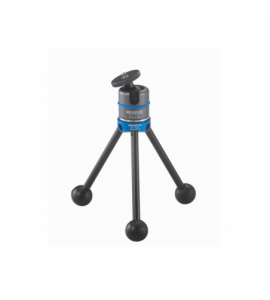 BasicPod blau, Tisch/Makro-Stativ mit 3 Mini-Makrobeinen 15cm