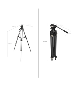 Heavy-Duty Fluid Head Tripod AD-01 3751