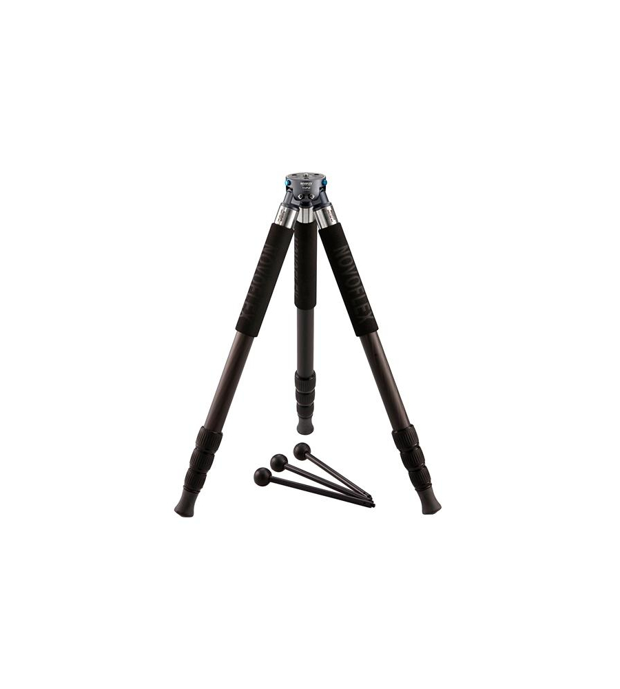 3-Bein Stativ mit 4-segmentigen Carbonbeinen und 3 austauschbaren Minib