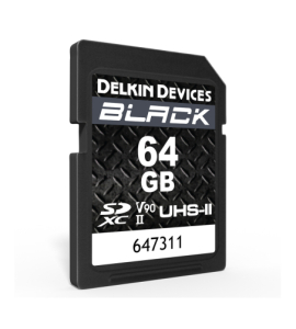 BLACK UHS-II SDXC 64GB R:300MB/s W:250MB/s