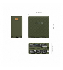 NP-F970 USB-C Rechargeable Camera Battery - Green 4577