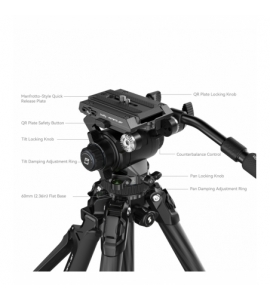 Potato Jet TRIBEX Hydraulic Carbon Fiber Tripod Kit 4259