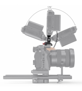 Swivel and Tilt Adjustable Monitor Support with NATO Clamp 2906B