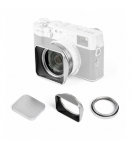 Jetmag Pro for Fujifilm X100 Series Lens Hood Kit - Silver
