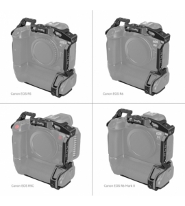 Cage Canon EOS R5/R6/R5C/R6 Mark II with BG-R10 Battery Grip 3464B