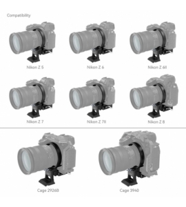 Rotatable Horizontal-to-Vertical Mount Plate Kit Nikon Specific Z Series