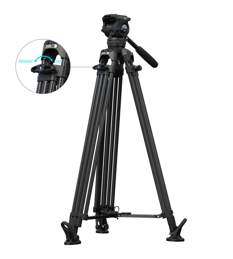 FSD16 FreeSpeed Heavy-Duty Carbon Fiber Tripod 5580