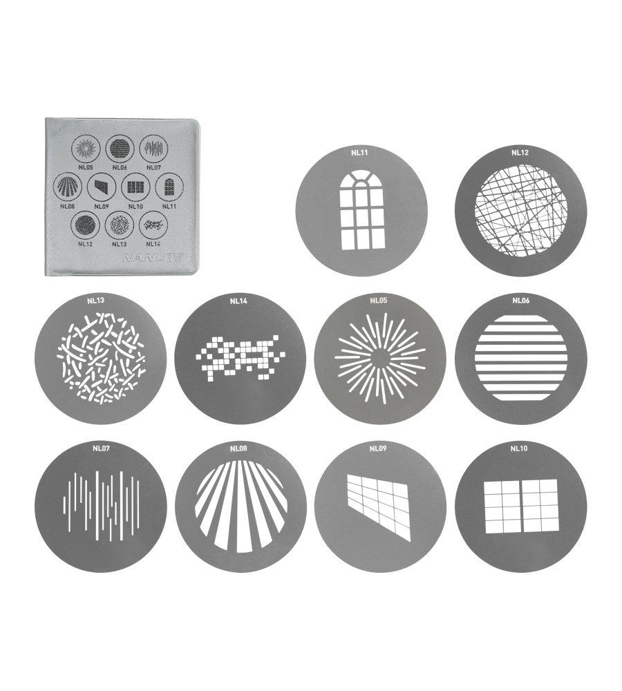 NANLITE Projection Attachment GOBO Set 1 FM Mount