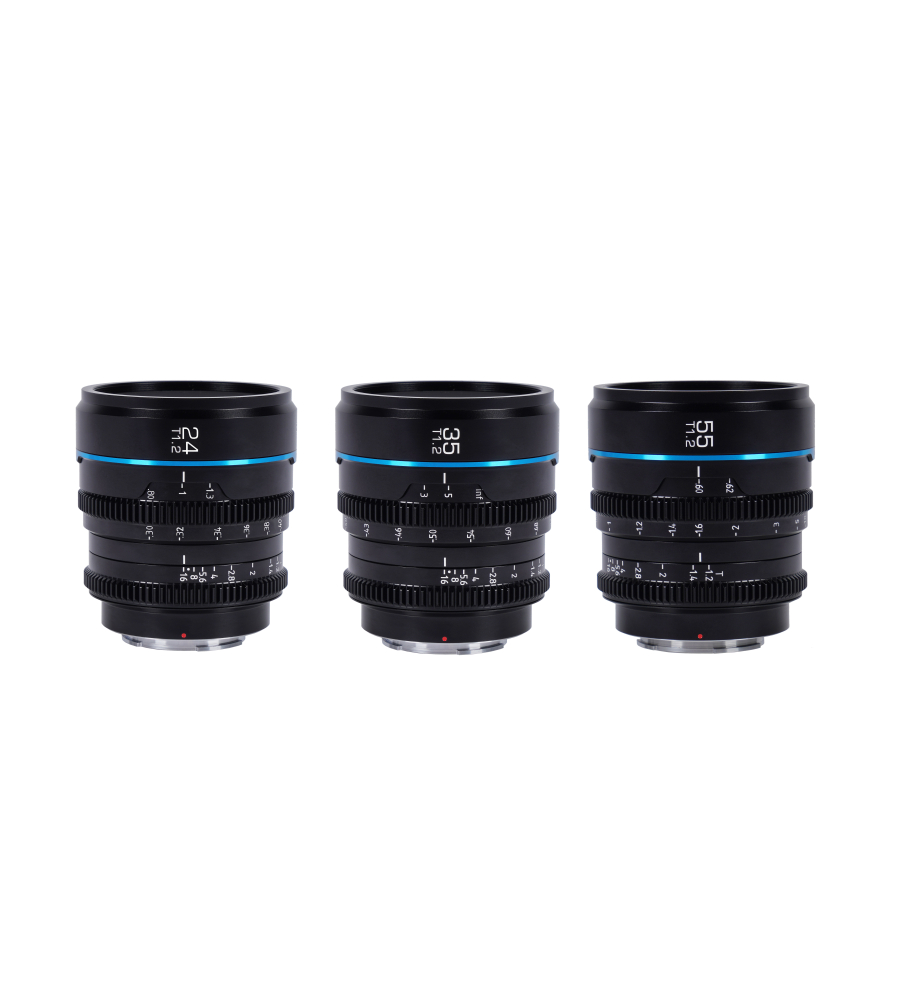Sirui Nightwalker 24mm, 35mm & 55mm T1.2 S35 MF Ci