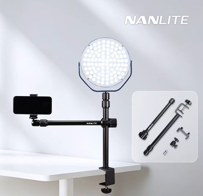 Nanlite Desk Clamp Stand with 1/4"-20 Thread