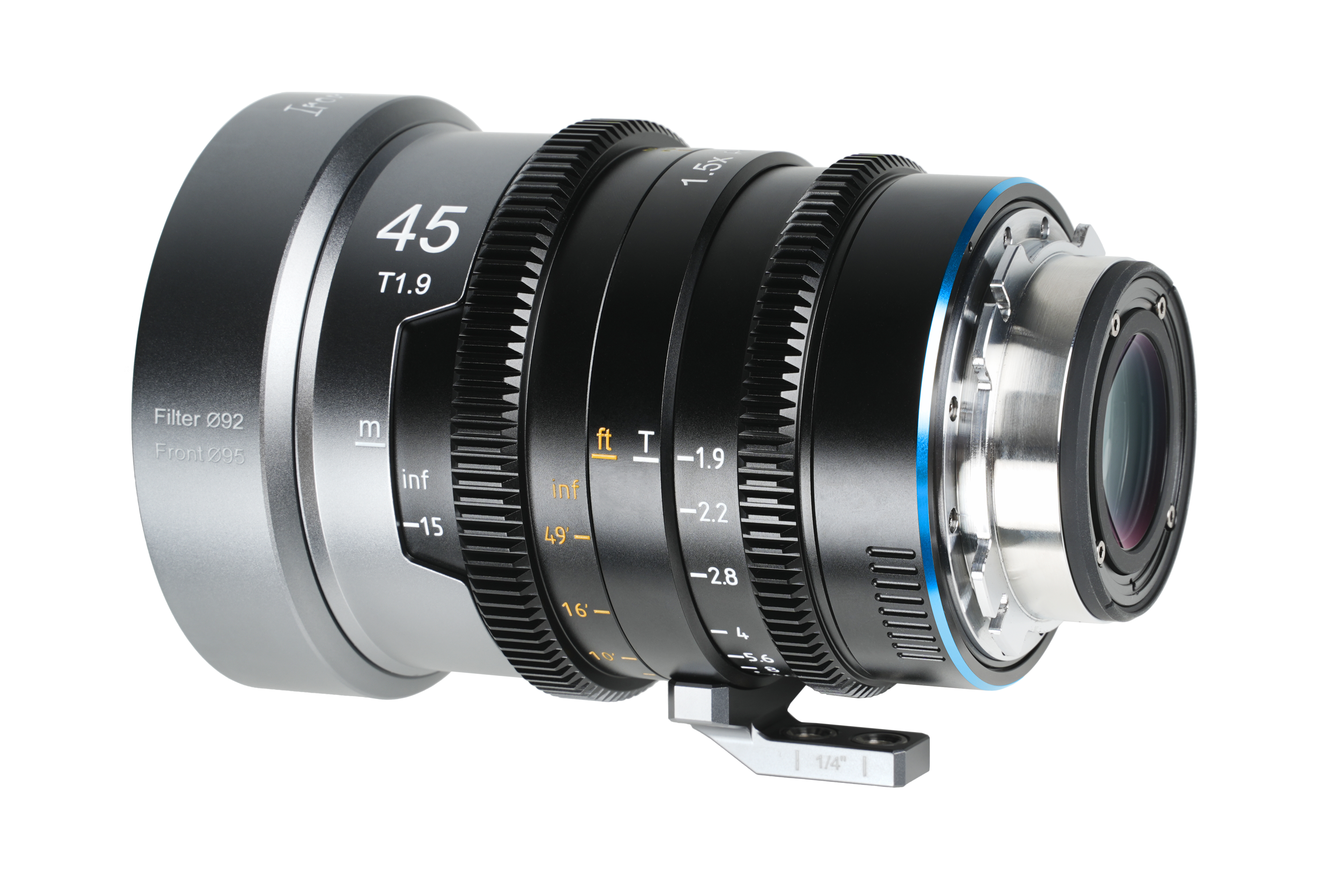 Sirui IronStar 45mm T1.9 1.5x Anamorphic Full Frame Cine Lens (PL / EF- Mount)- Blue Flare