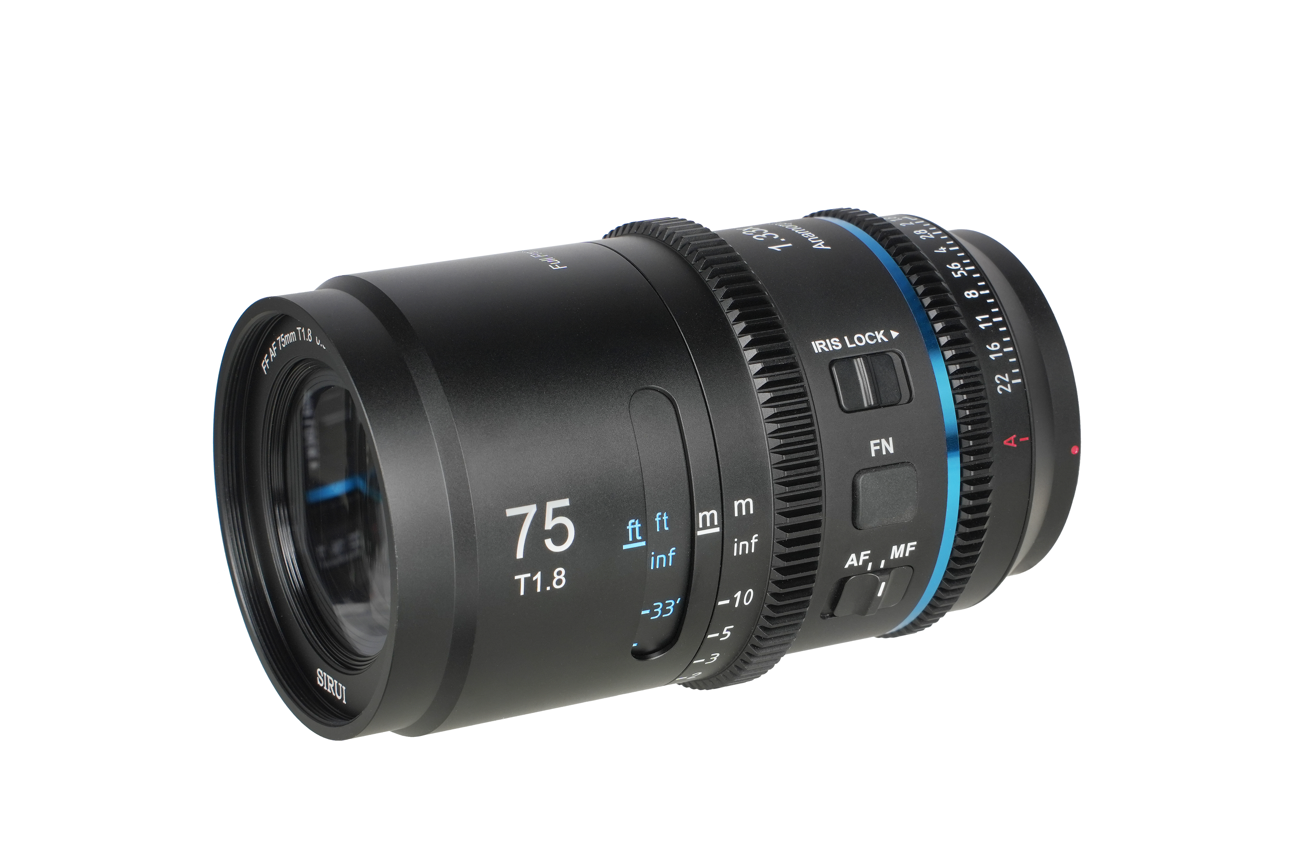 Sirui Astra 75mm  T1.8 1.33x AF Full Frame Anamorphic Cine Lens (E mount) - Blue Flare