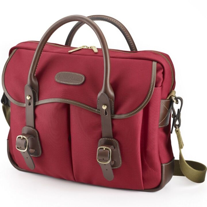 Thomas Brief Case - Burgundy/Chocolate