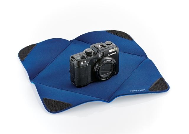 Einschlagtuch Stretch blau 28x28