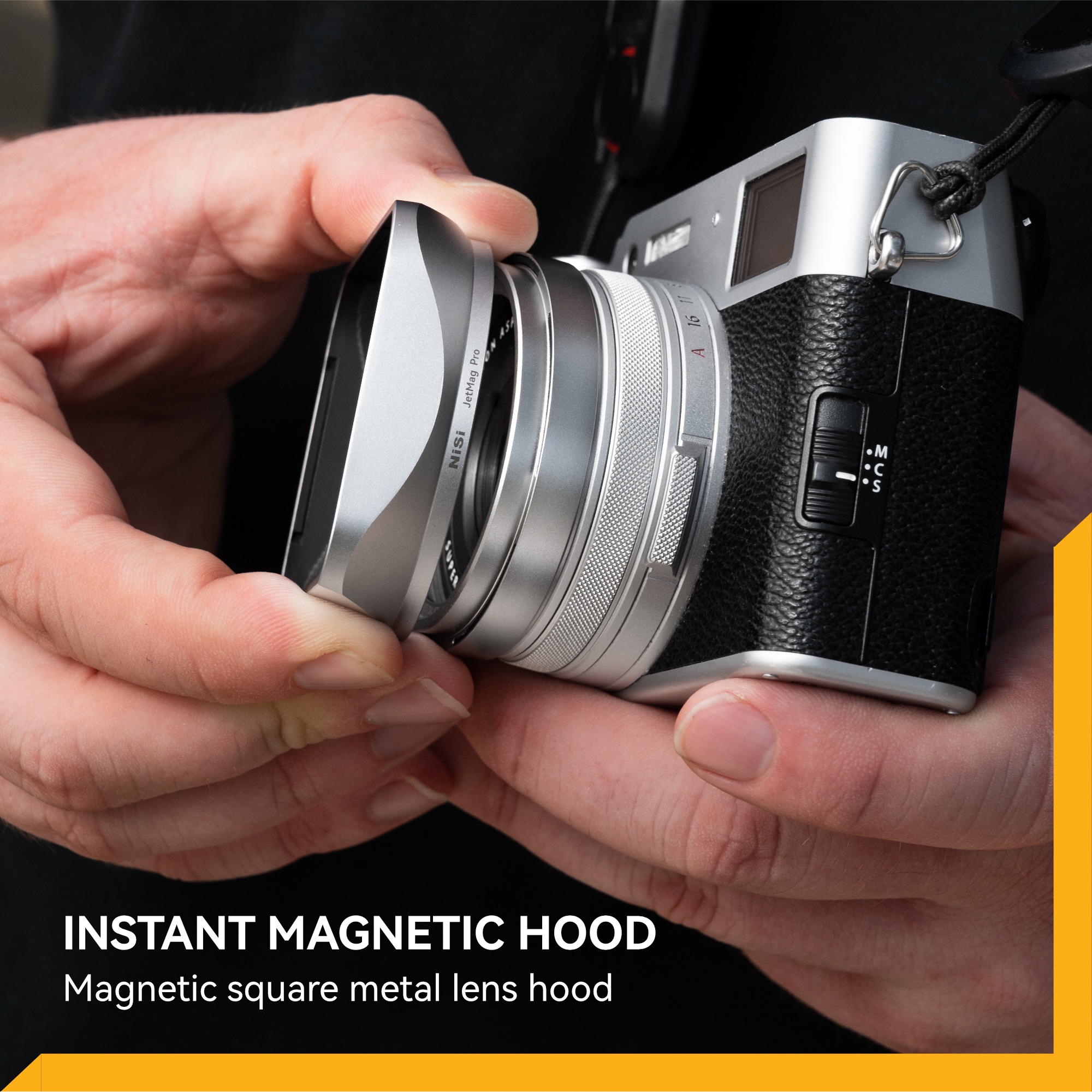 Jetmag Pro for Fujifilm X100 Series Lens Hood Kit - Silver