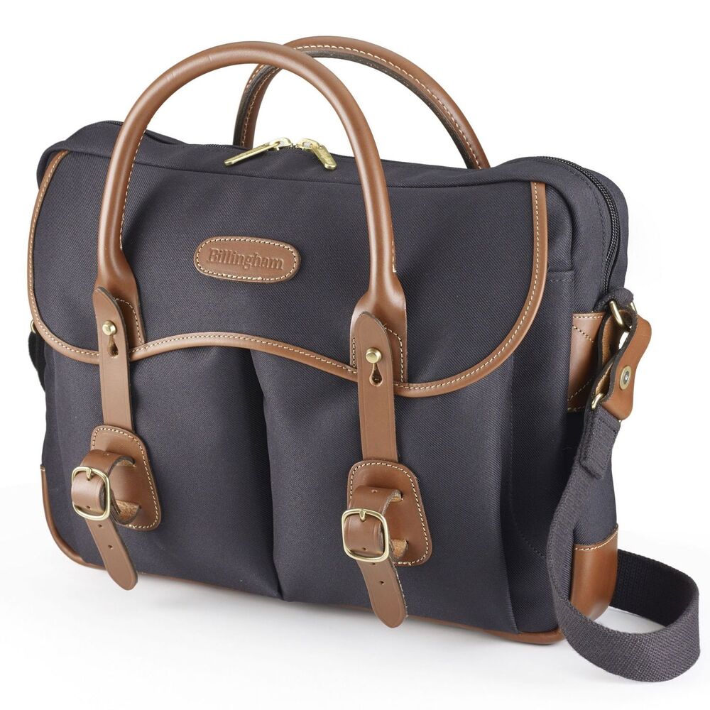 Thomas Brief Case - Black Fibrenyte/Tan