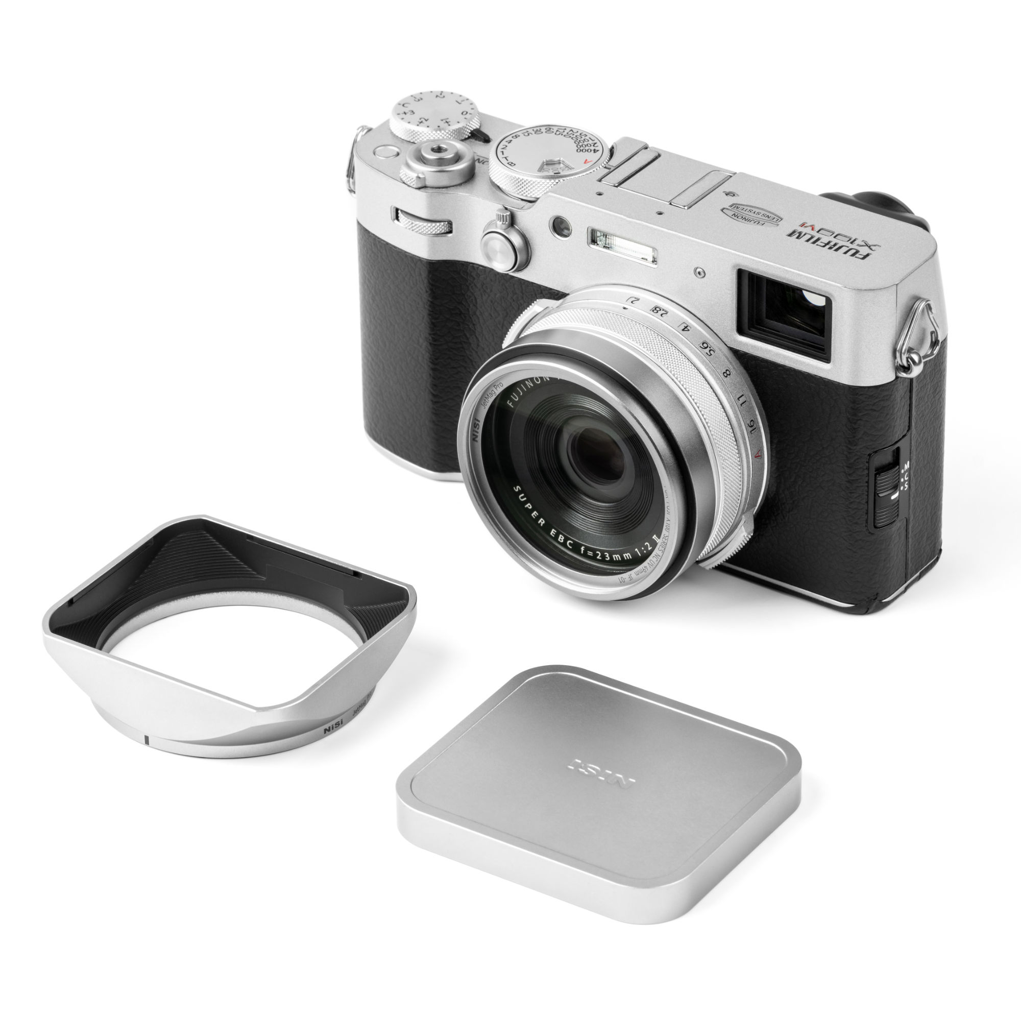 Jetmag Pro for Fujifilm X100 Series Lens Hood Kit - Silver
