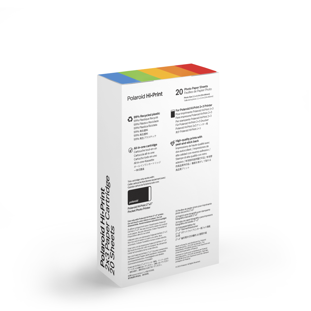 Polaroid Hi-Print 2x3 Paper Cartridge (20Sheets)