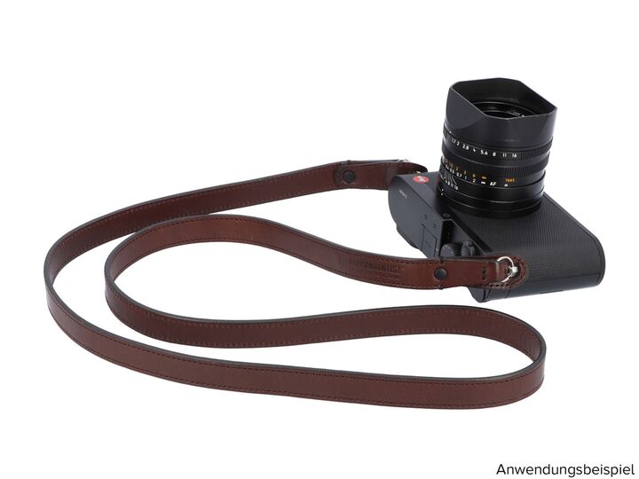 Leather Camera Strap (L) - Brown