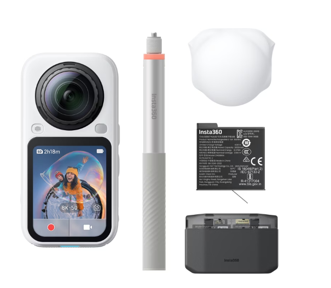 Insta360 X6 Essentials Bundle - Arctic White