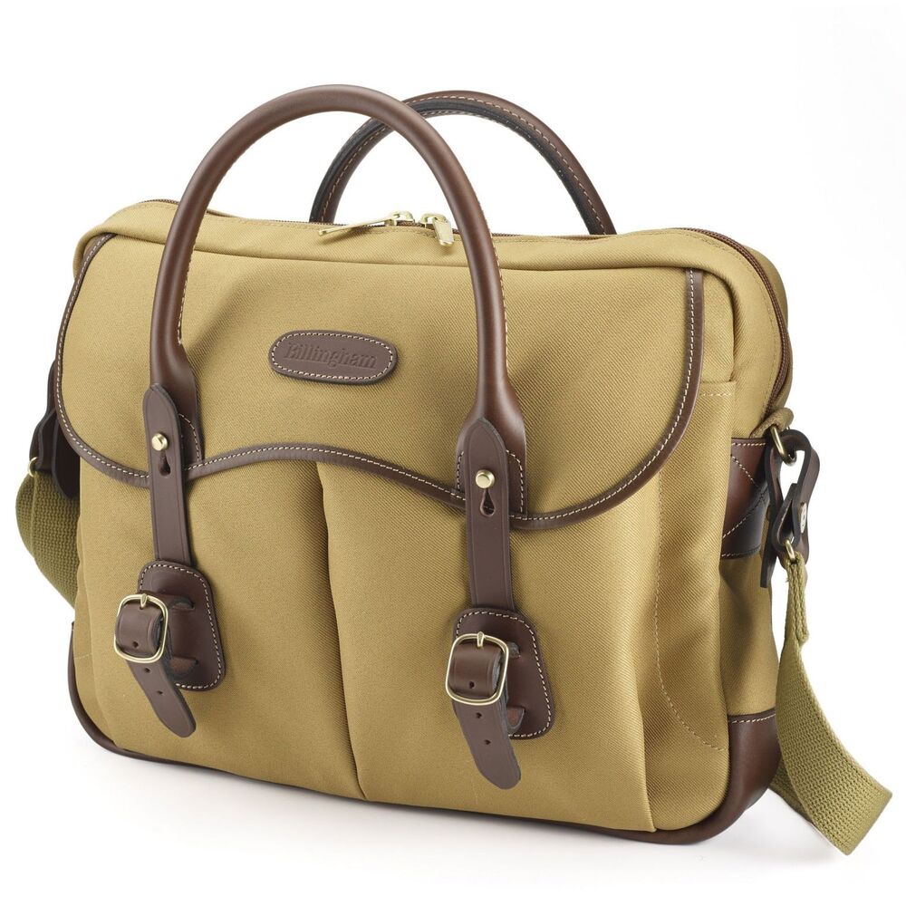 Thomas Brief Case - Khaki Fibrenyte/Chocolate