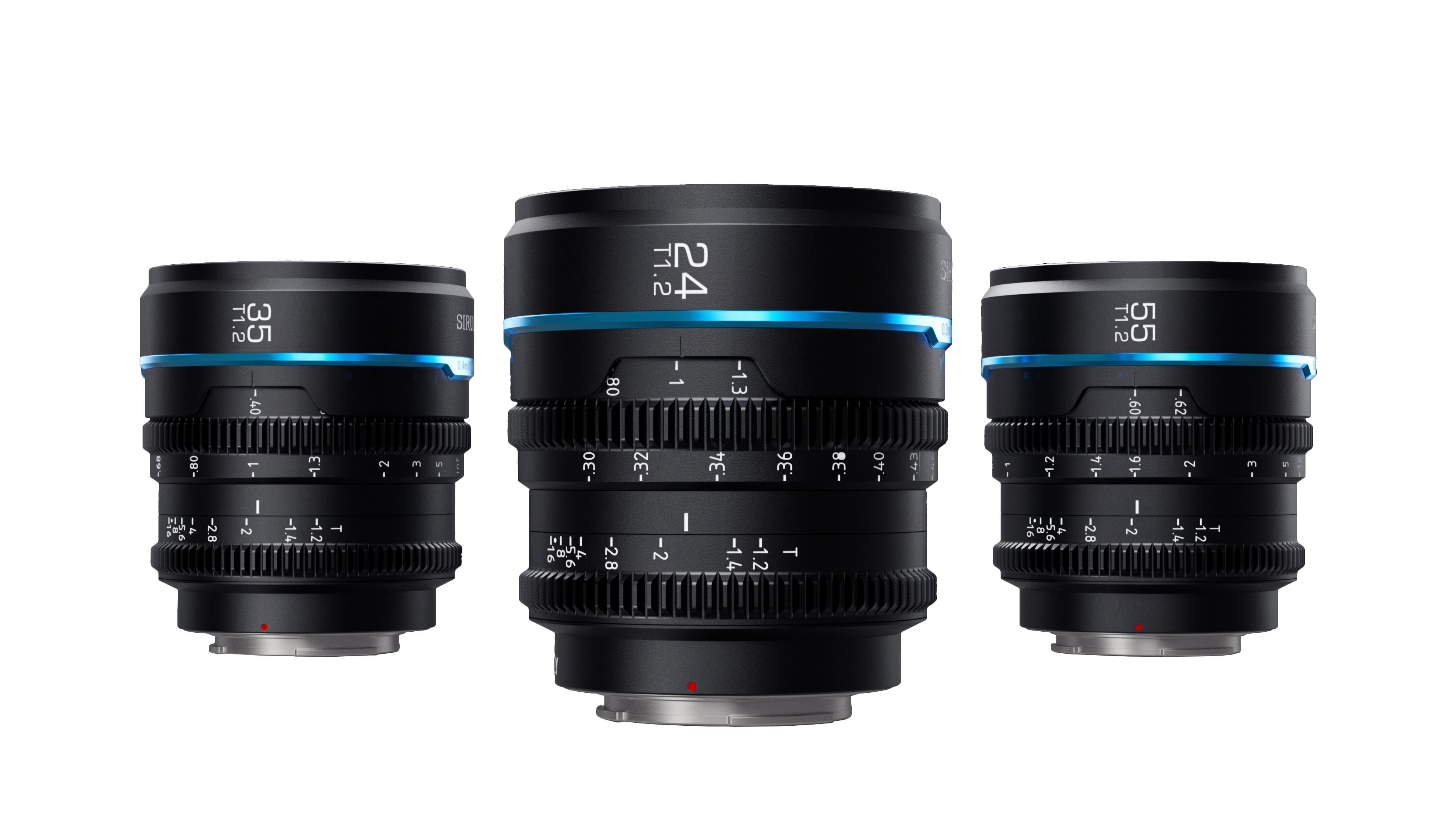 Sirui Nightwalker 24/35/55mm T1.2 MF Bundle (M4/3-Mount)-Black
