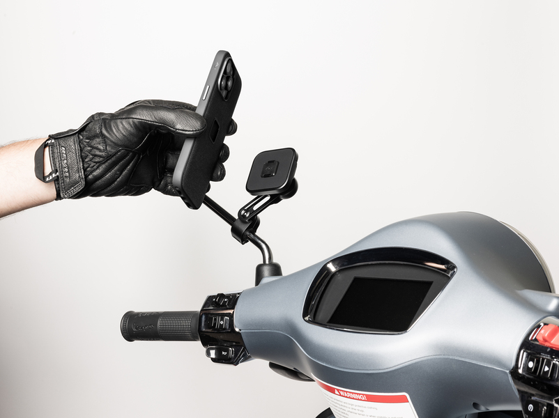Motorcycle Mirror Mount - Black