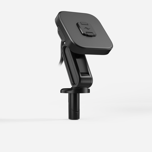 Motorcycle Charging Stem Mount - Black
