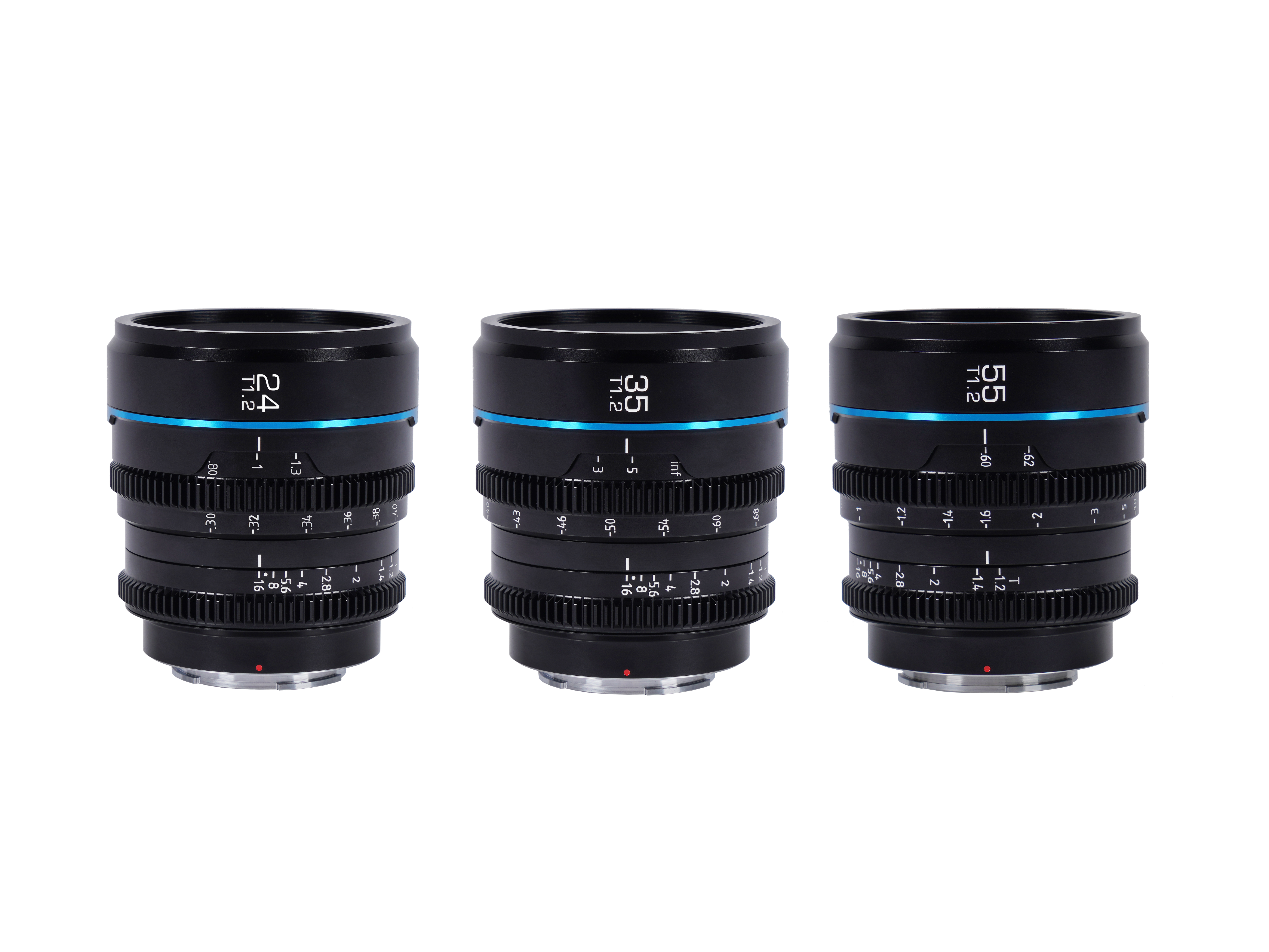 Sirui Nightwalker 24/35/55mm T1.2 MF Bundle (M4/3-Mount)-Black