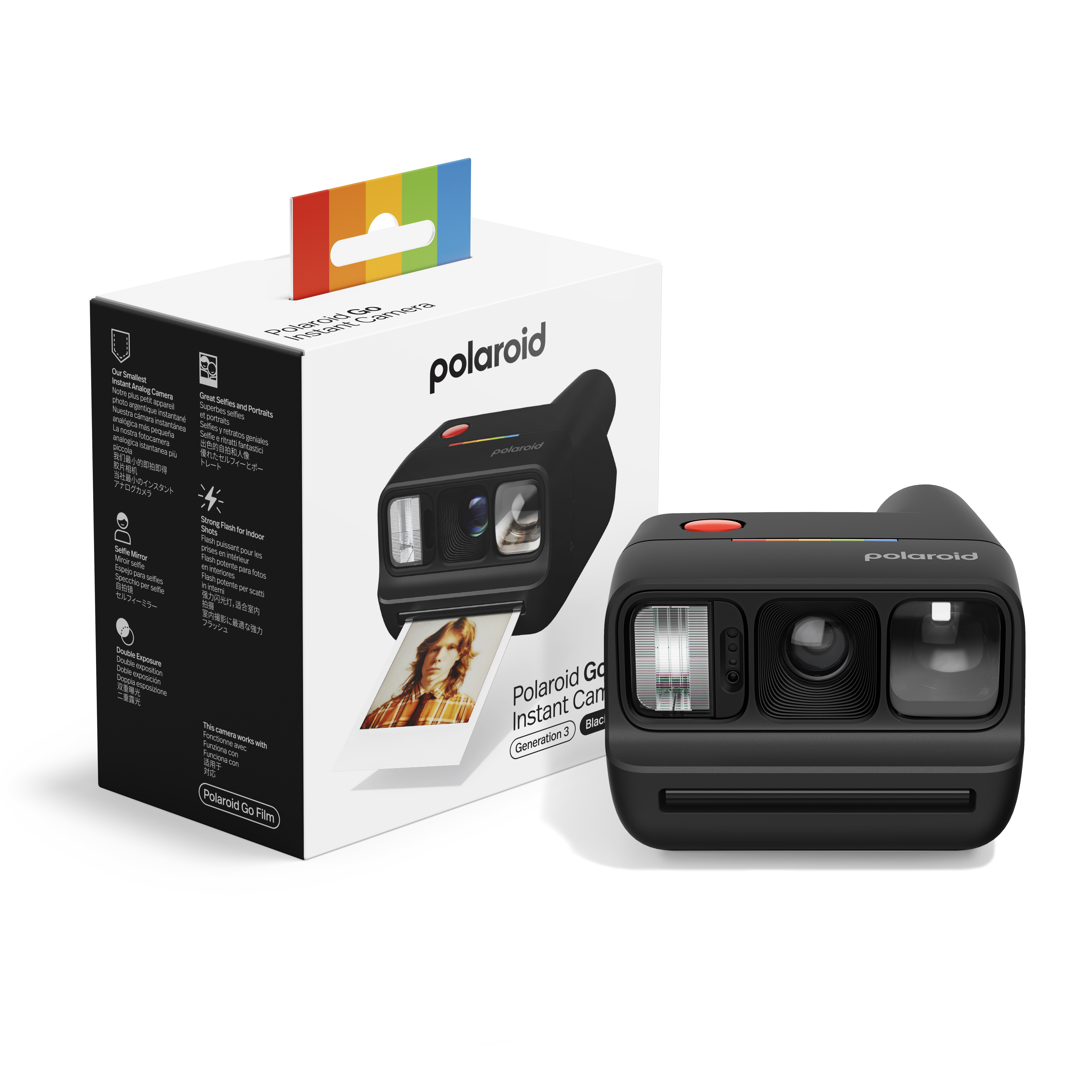 Go Gen 3 Black + Color Film Bundle ( 8 Photos)