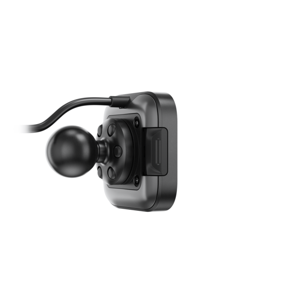 1" Motorcycle Locking & Charging Ball Adapter - Black