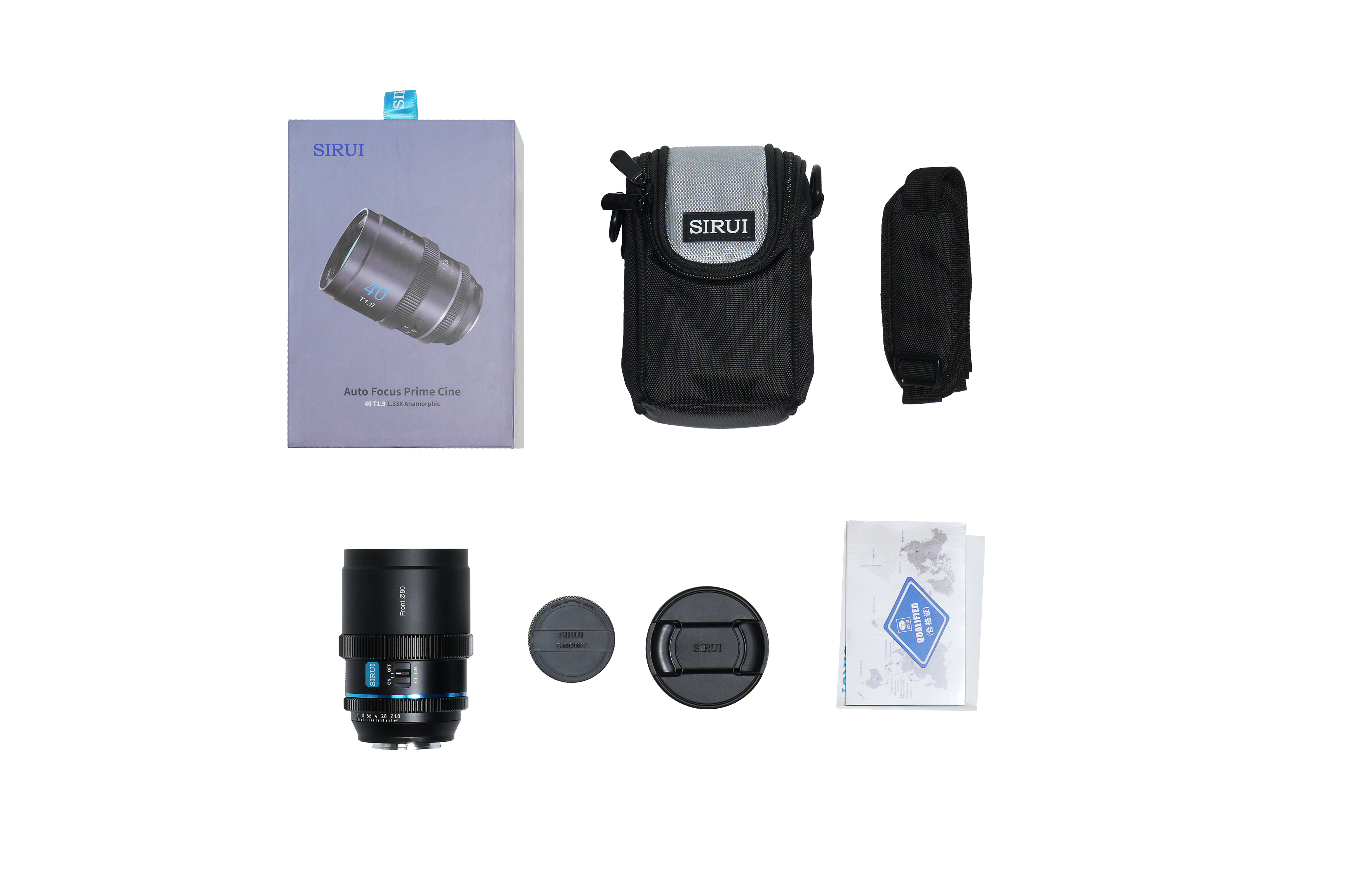Sirui 40mm T1.8 1.33X S35 AF Anamorphic Lens (X Mount) - Neutral Flare