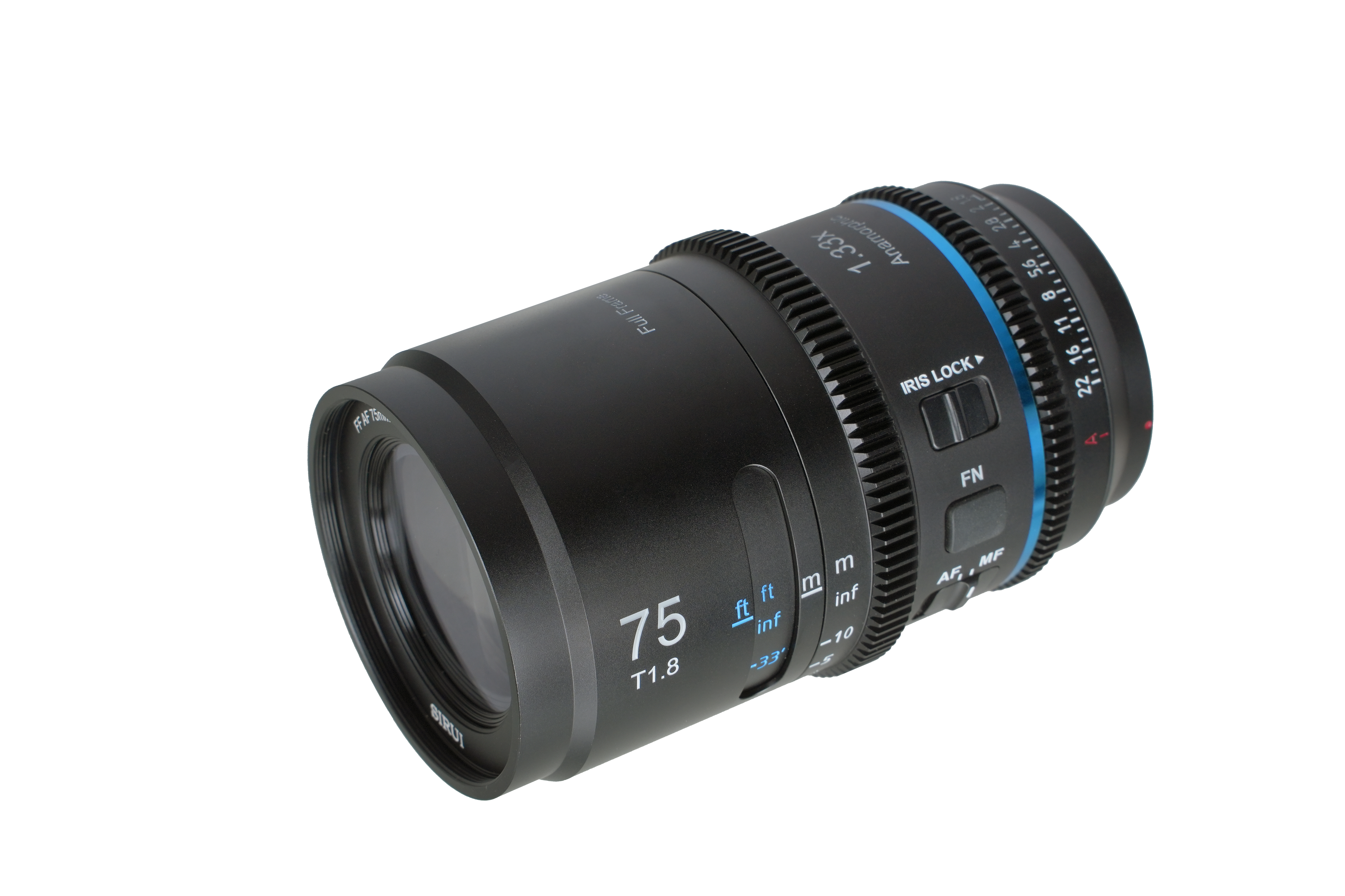 Sirui Astra 75mm  T1.8 1.33x AF Full Frame Anamorphic Cine Lens (L mount) - Blue Flare