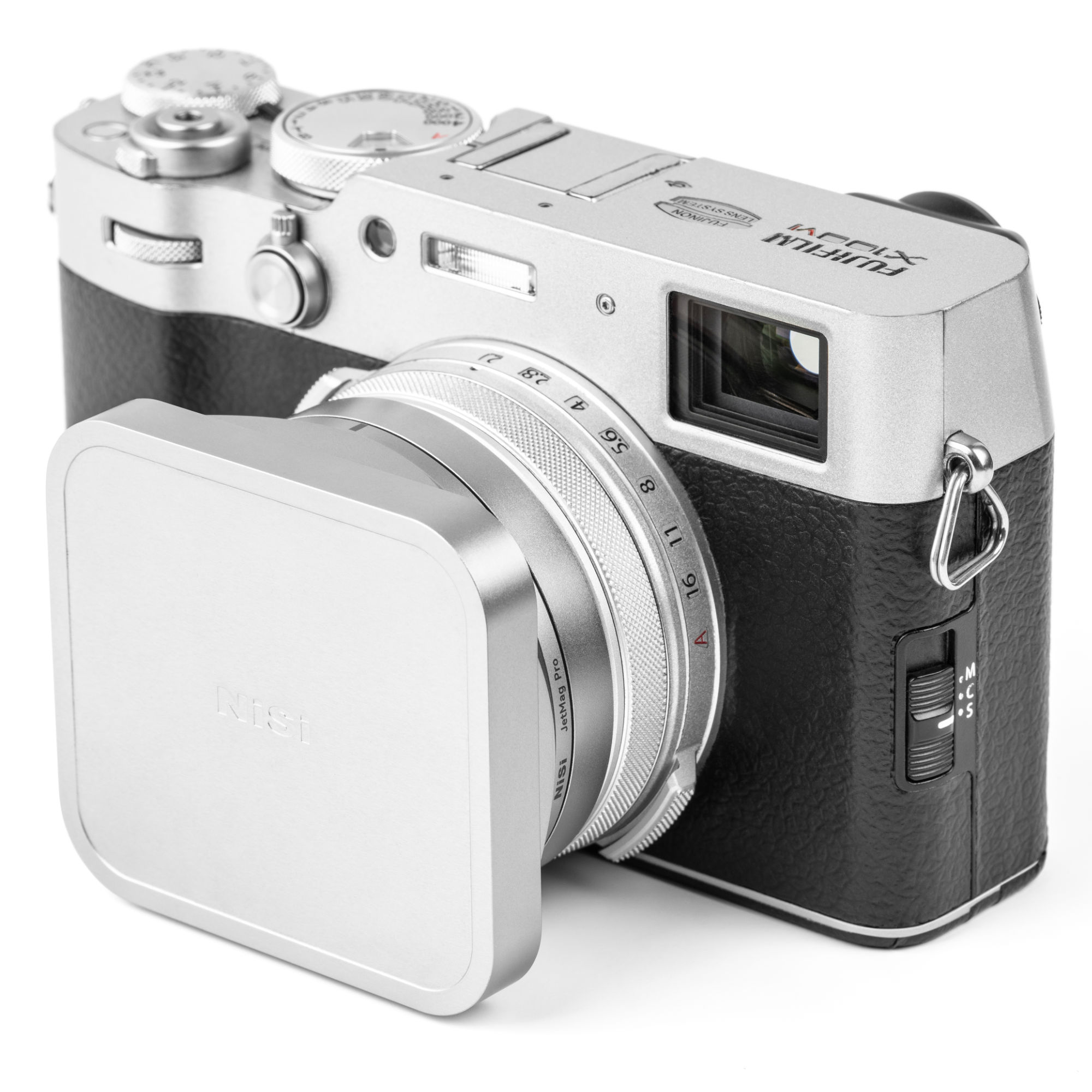Jetmag Pro for Fujifilm X100 Series Lens Hood Kit - Silver