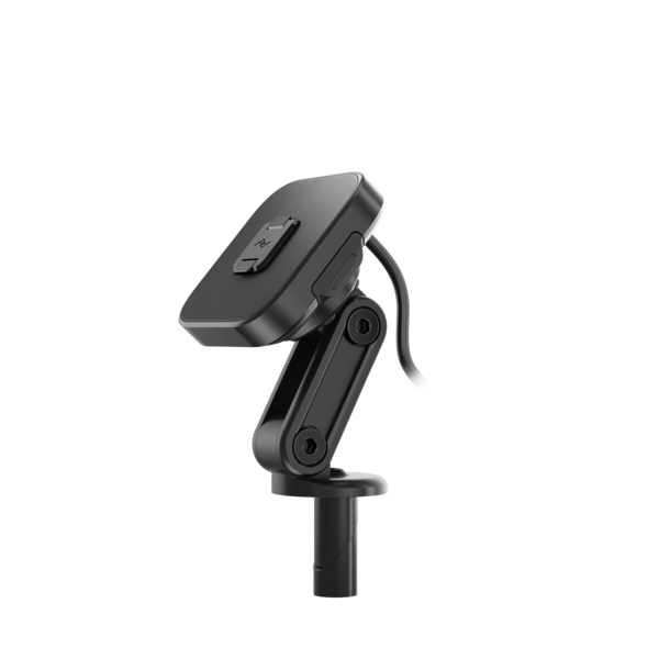 Motorcycle Charging Stem Mount - Black