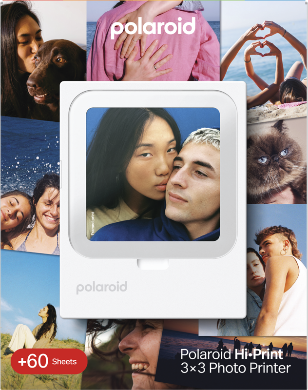 Polaroid Hi Print 3x3 Pocket Printer + 60 Sheets