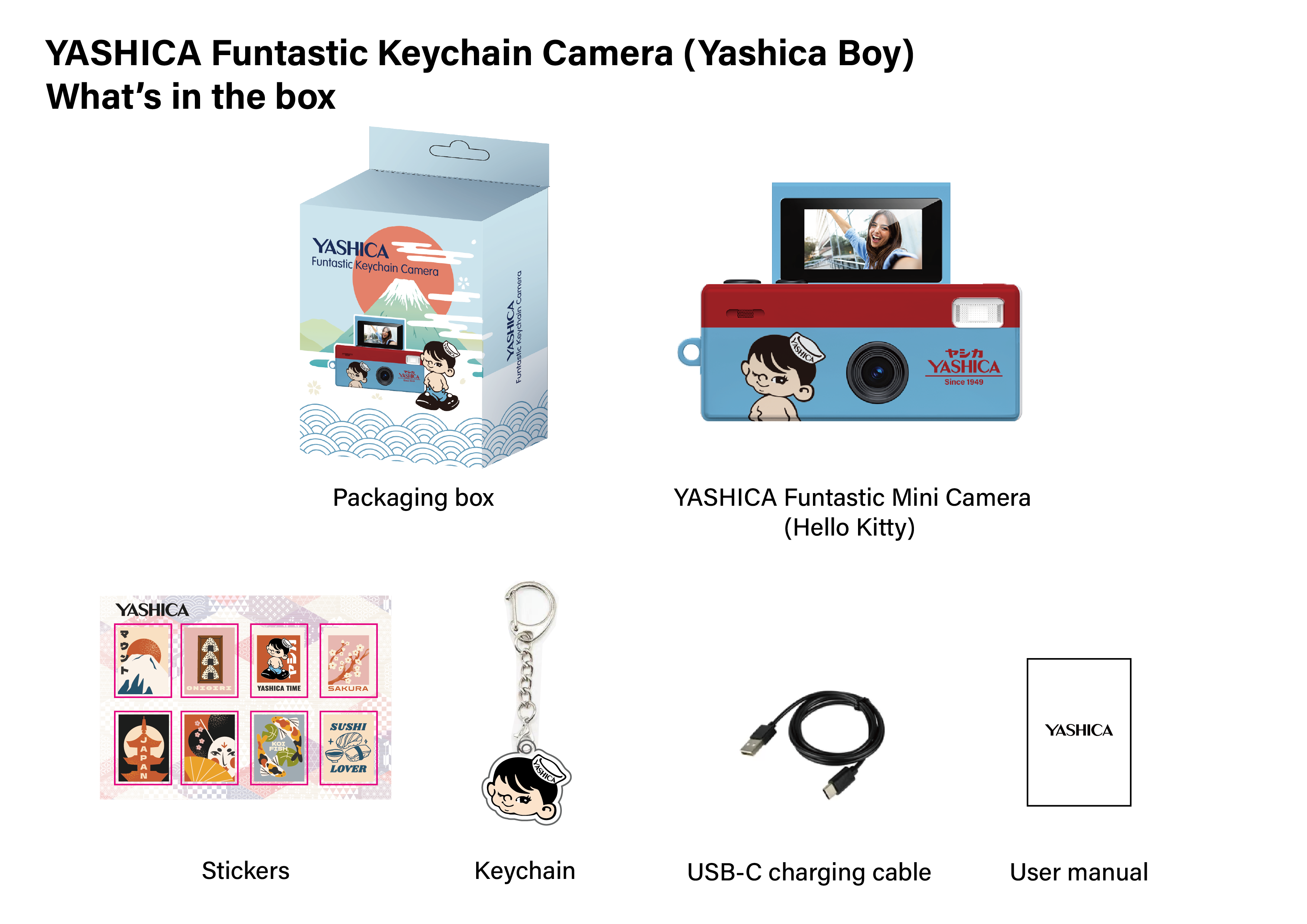 YASHICA Funtastic Keychain Camera (YASHICA Boy Adventure)