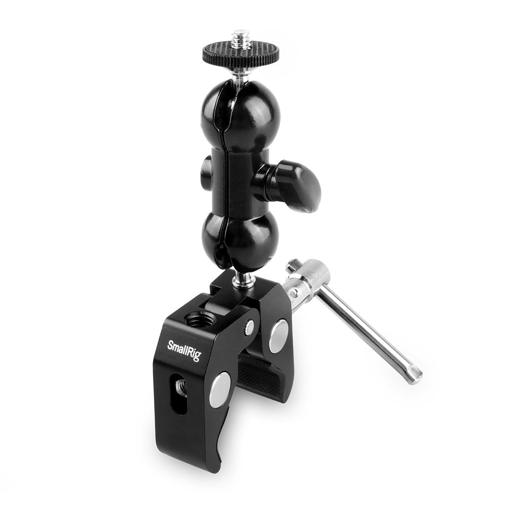 Multi-Functional double Ball Head with Clamp & 1/4" Screw 1138B