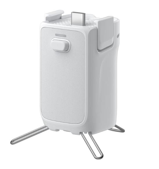 Battery Handle for insta360 Luna Series - White