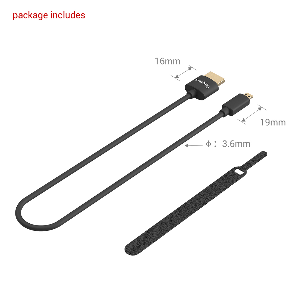 Ultra Slim 4K HDMI Cable (D-A) 35cm 3042