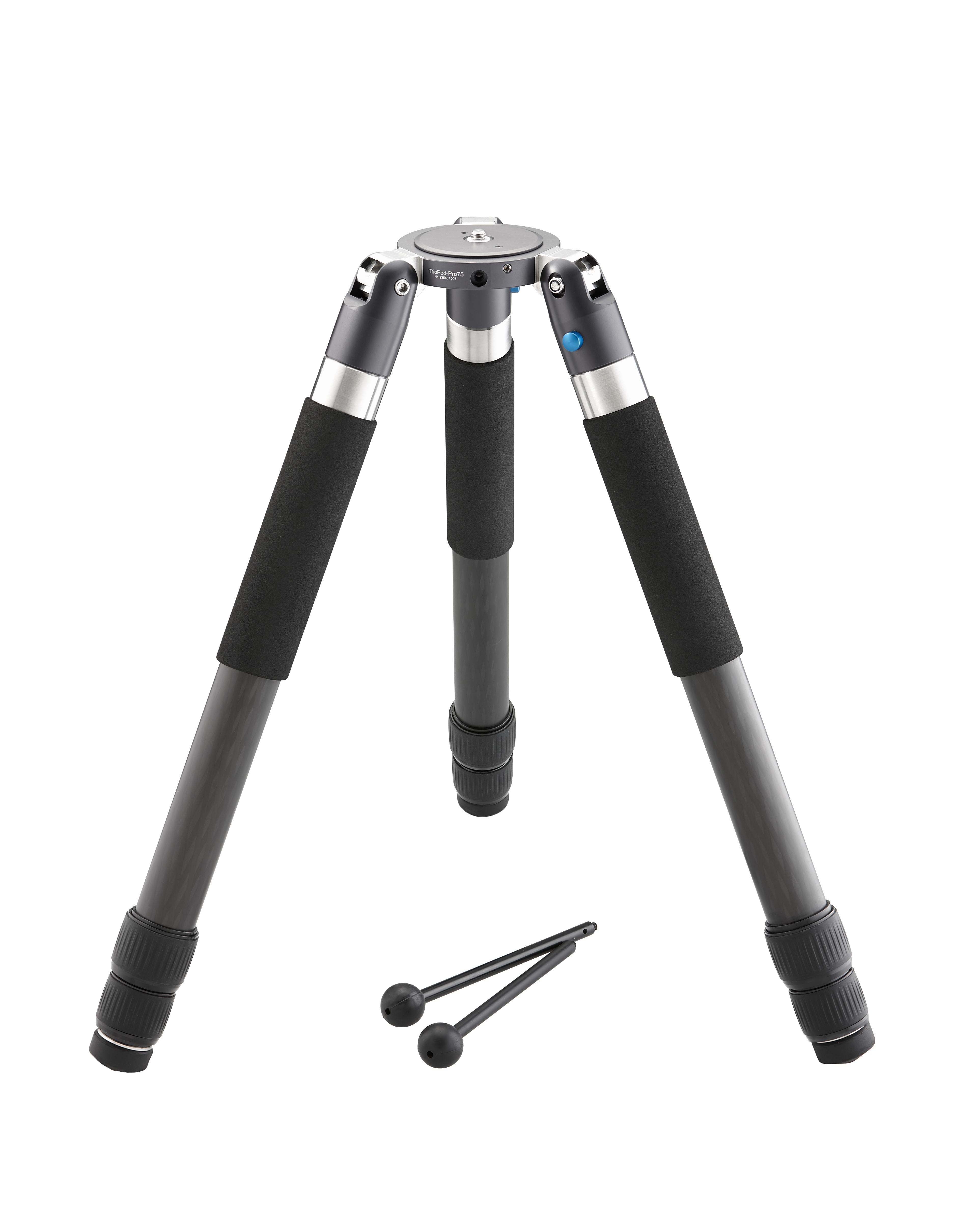 TrioPod PRO75 Basis inkl. 3 Carbonbeinen - 3 Segmente, 2 Minibeinen, Tasche und Multitool