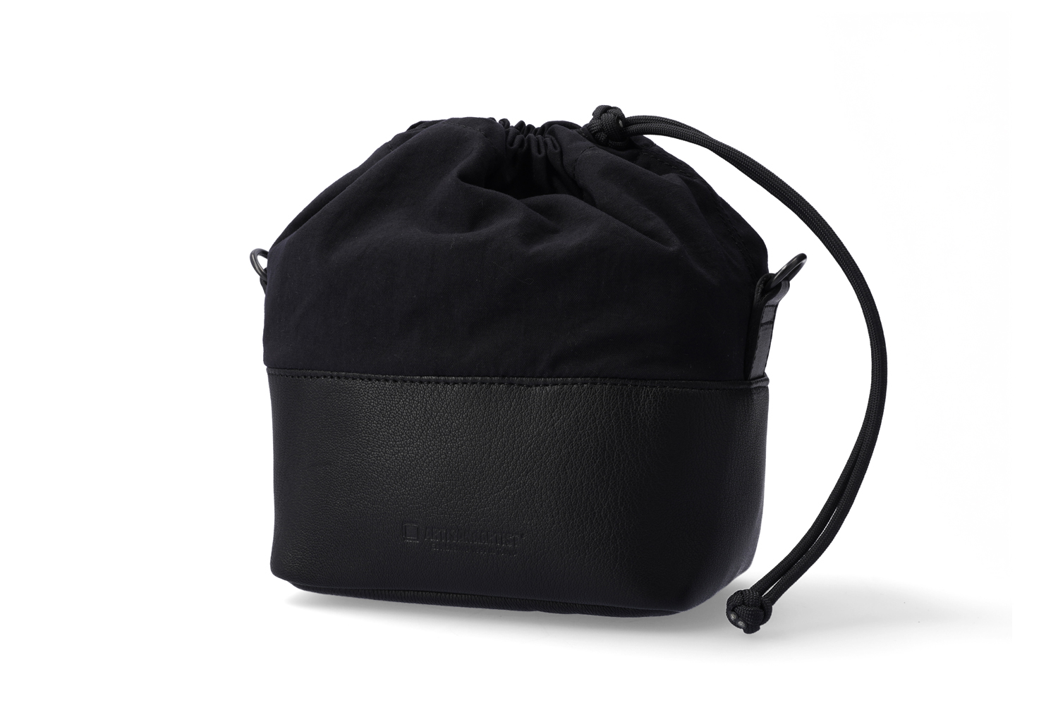 ACAM-CP210 Camera Pouch Leather & Fabric - Full Black (M)