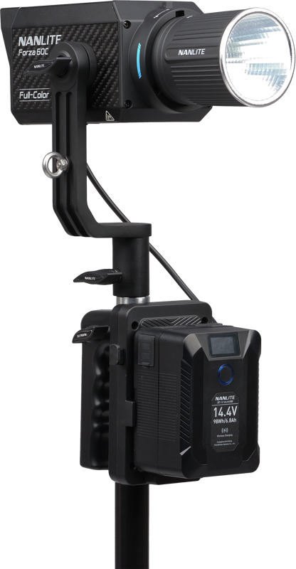 NANLITE V-Mount Battery Grip w. 4-Pin XLR Connector