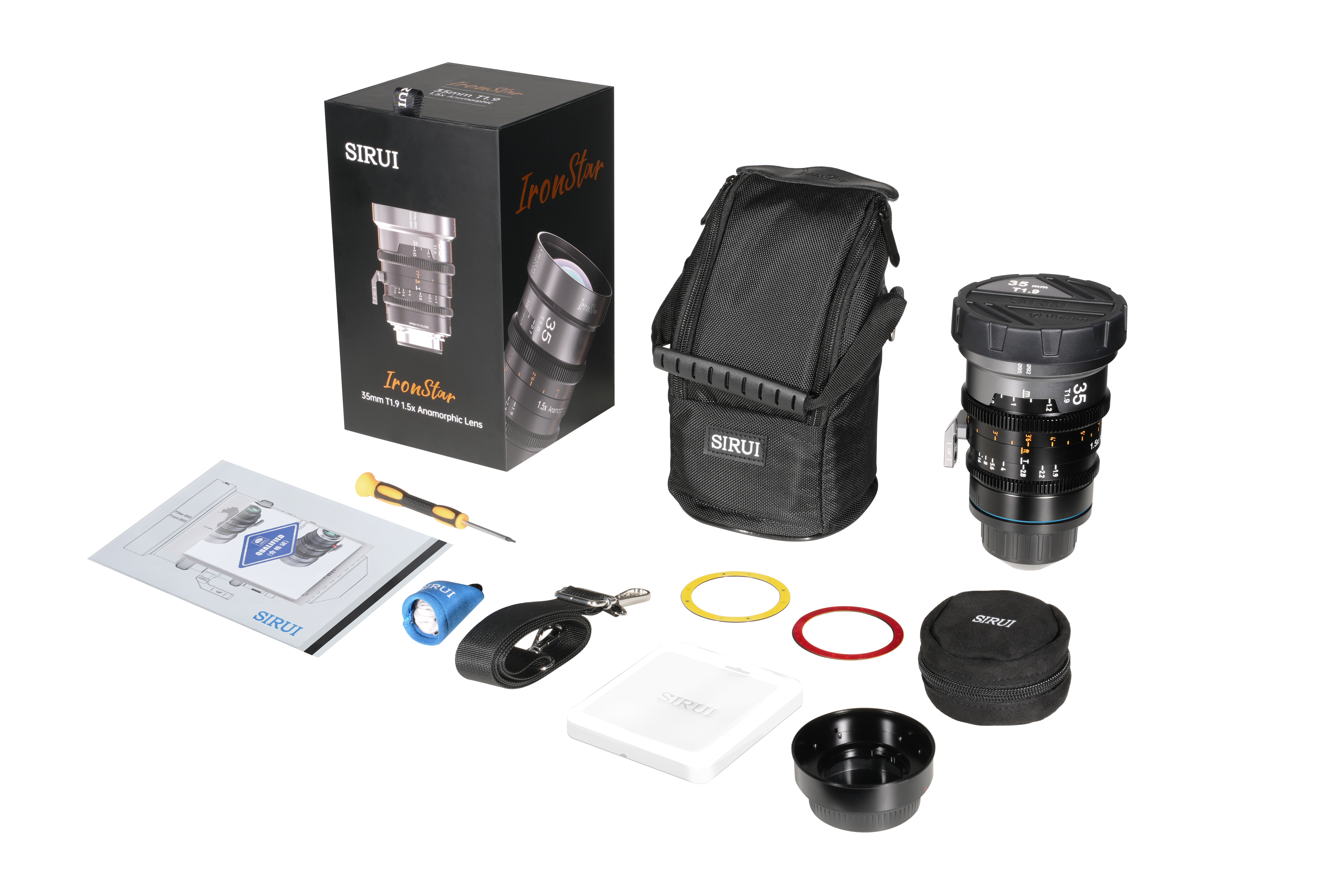 Sirui IronStar 35mm T1.9 1.5x Anamorphic Full Frame Cine Lens (PL / EF- Mount) - Blue Flare