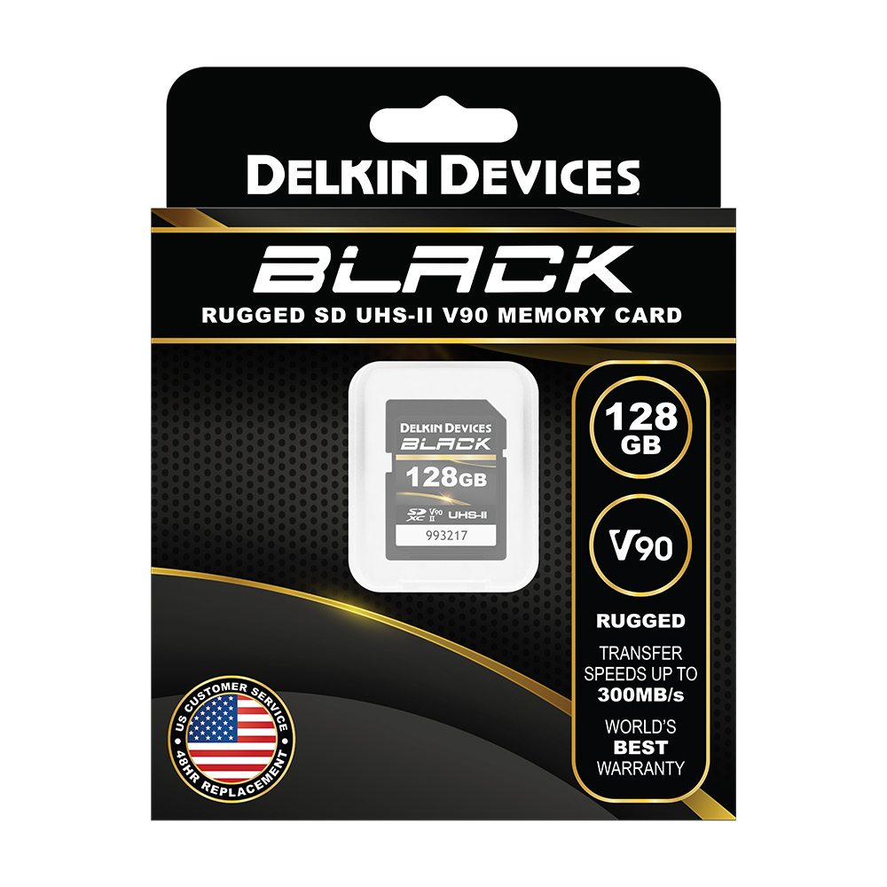 BLACK UHS-II SDXC 128GB R:300MB/s W:250MB/s