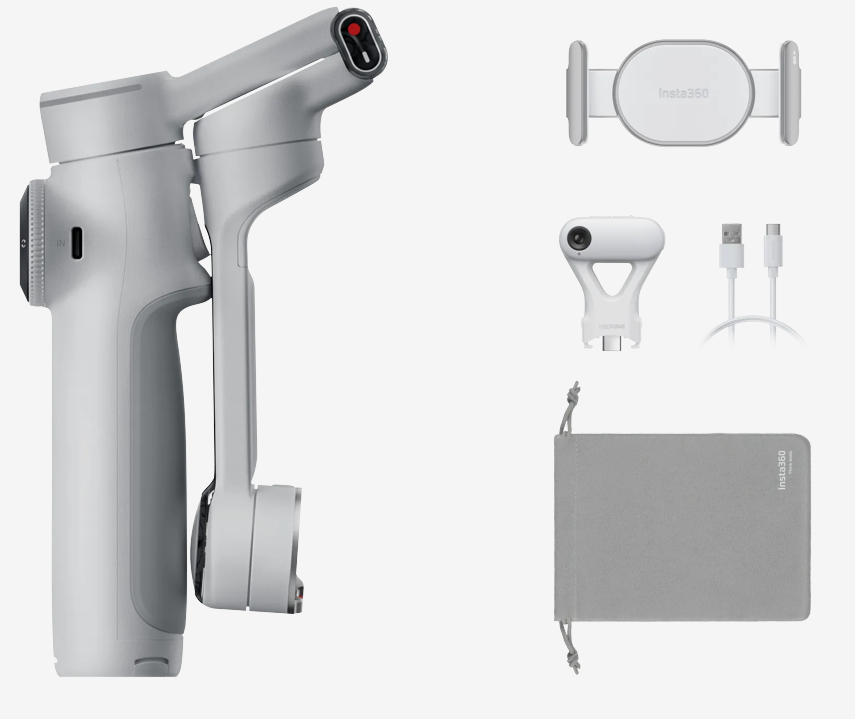 Insta360 Flow 2 AI Tracker Bundle - Stone Gray